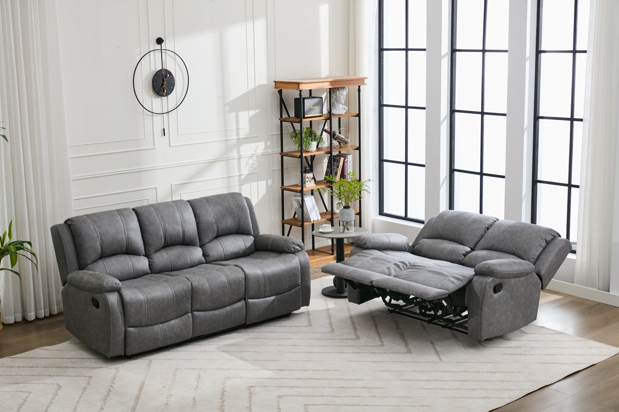 Essentials One 2 Seater Manual Reclining Sofa