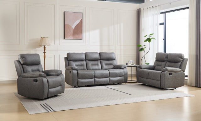 Essentials Eight 3 Seater Manual Reclining Sofa