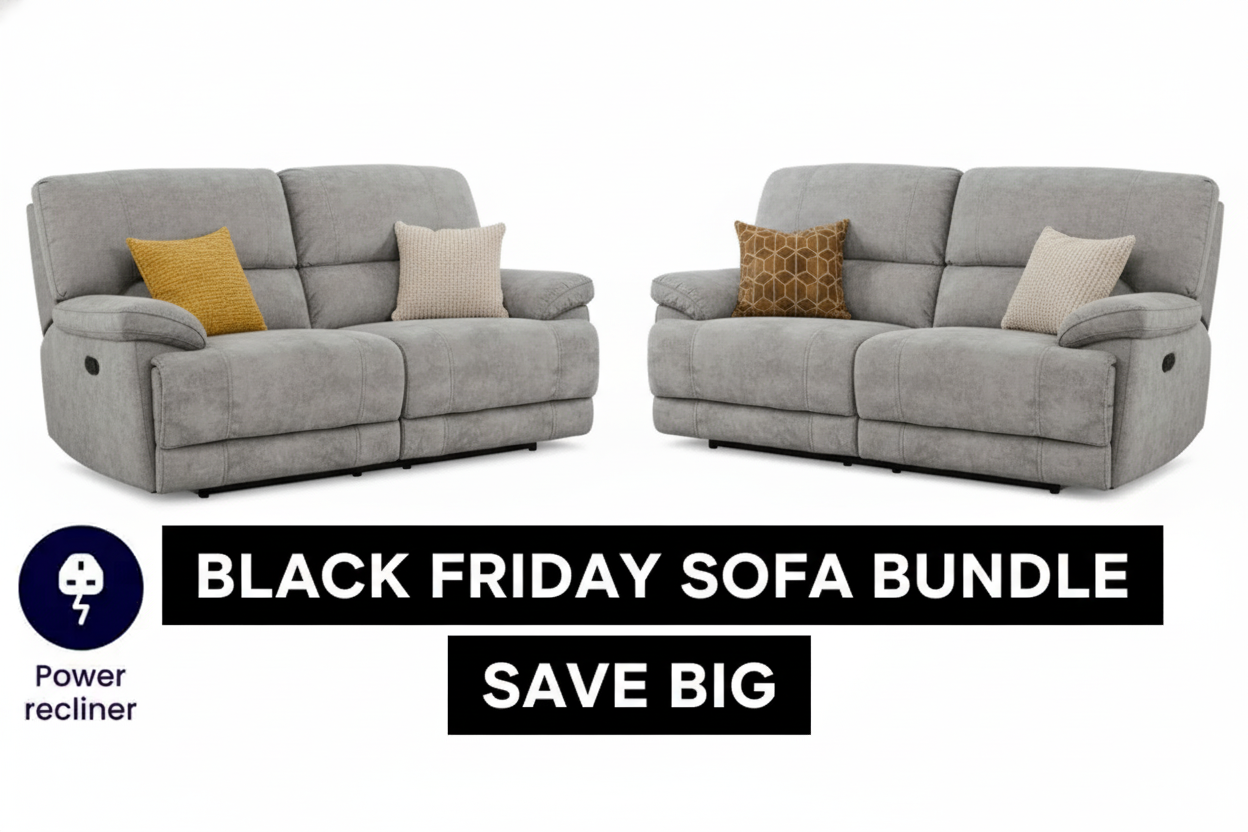 Series Six | 3 Seater and 2 Seater SILVER BLACK FRIDAY SALE