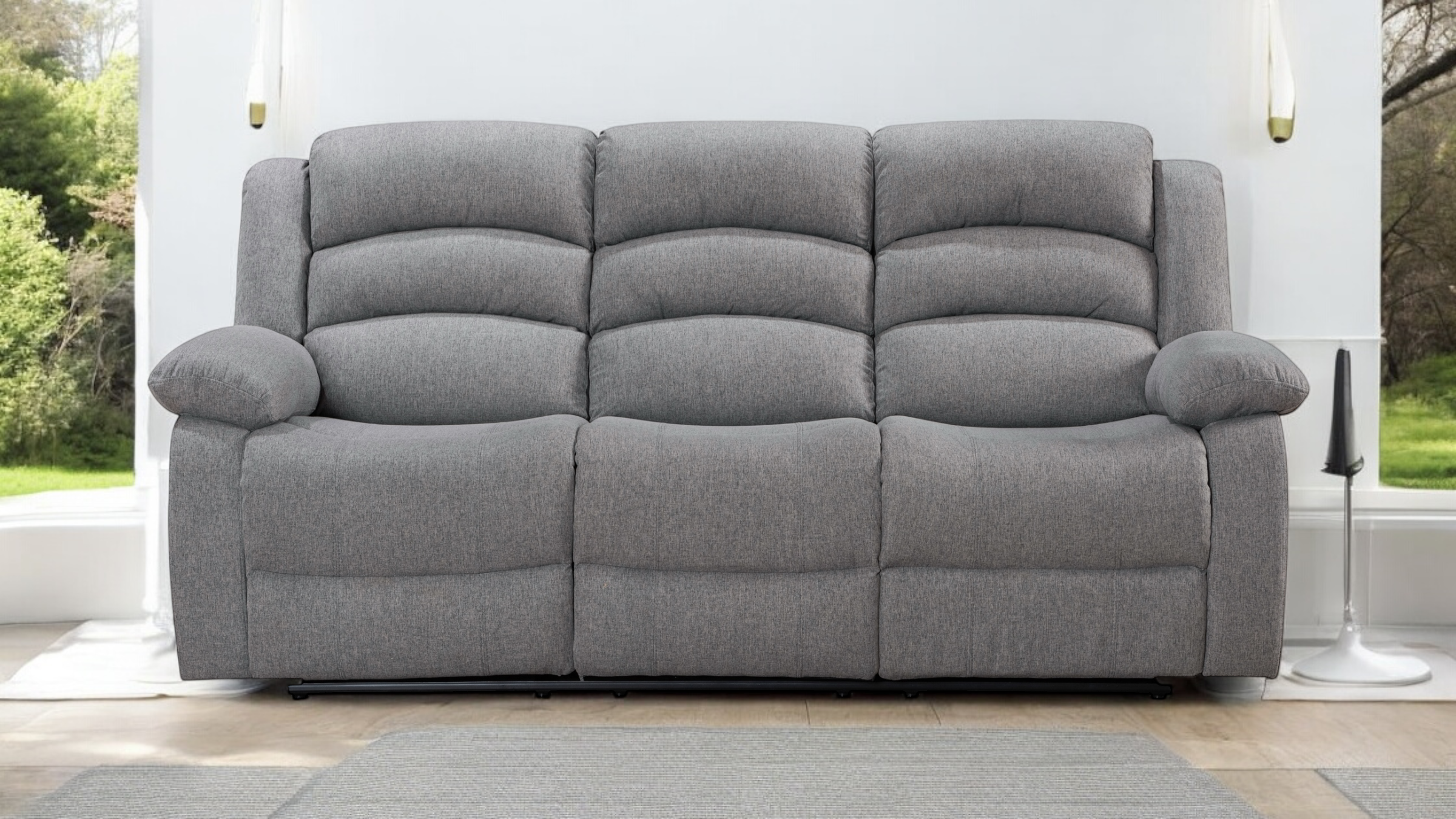 Essentials Nine 3 Seater and 2 Seater Manual Recliner Sofas BLACK FRIDAY SALE