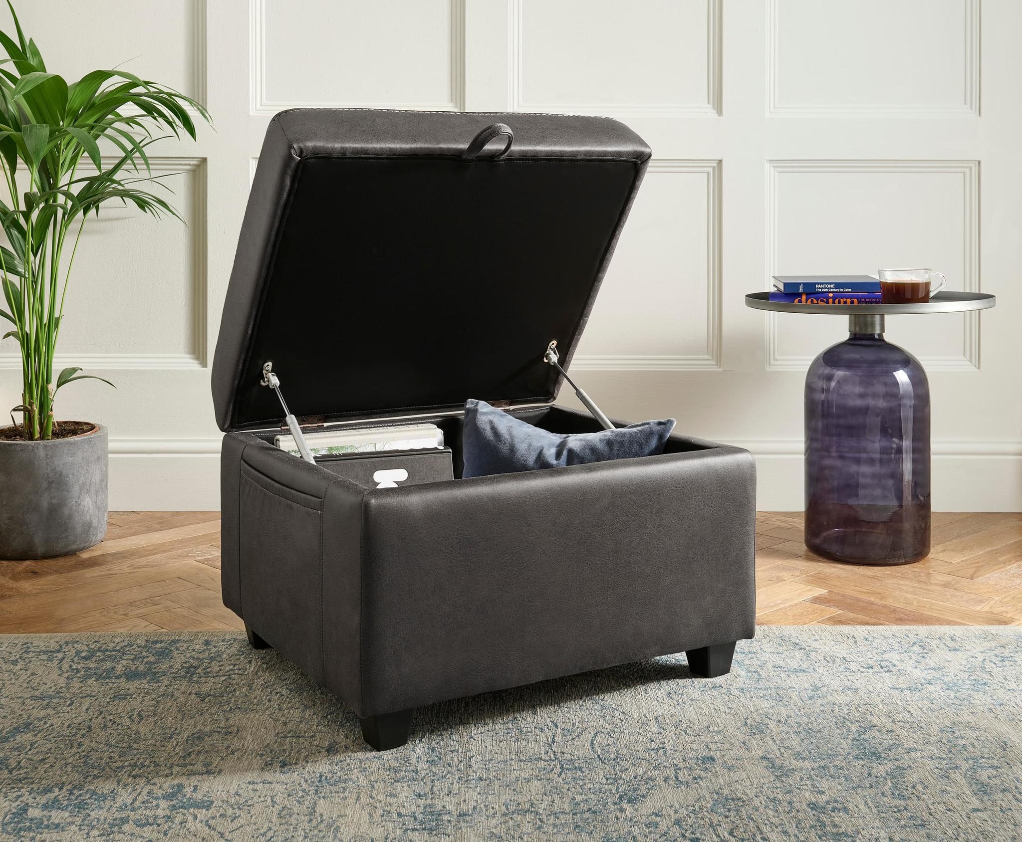Footstool Charcoal