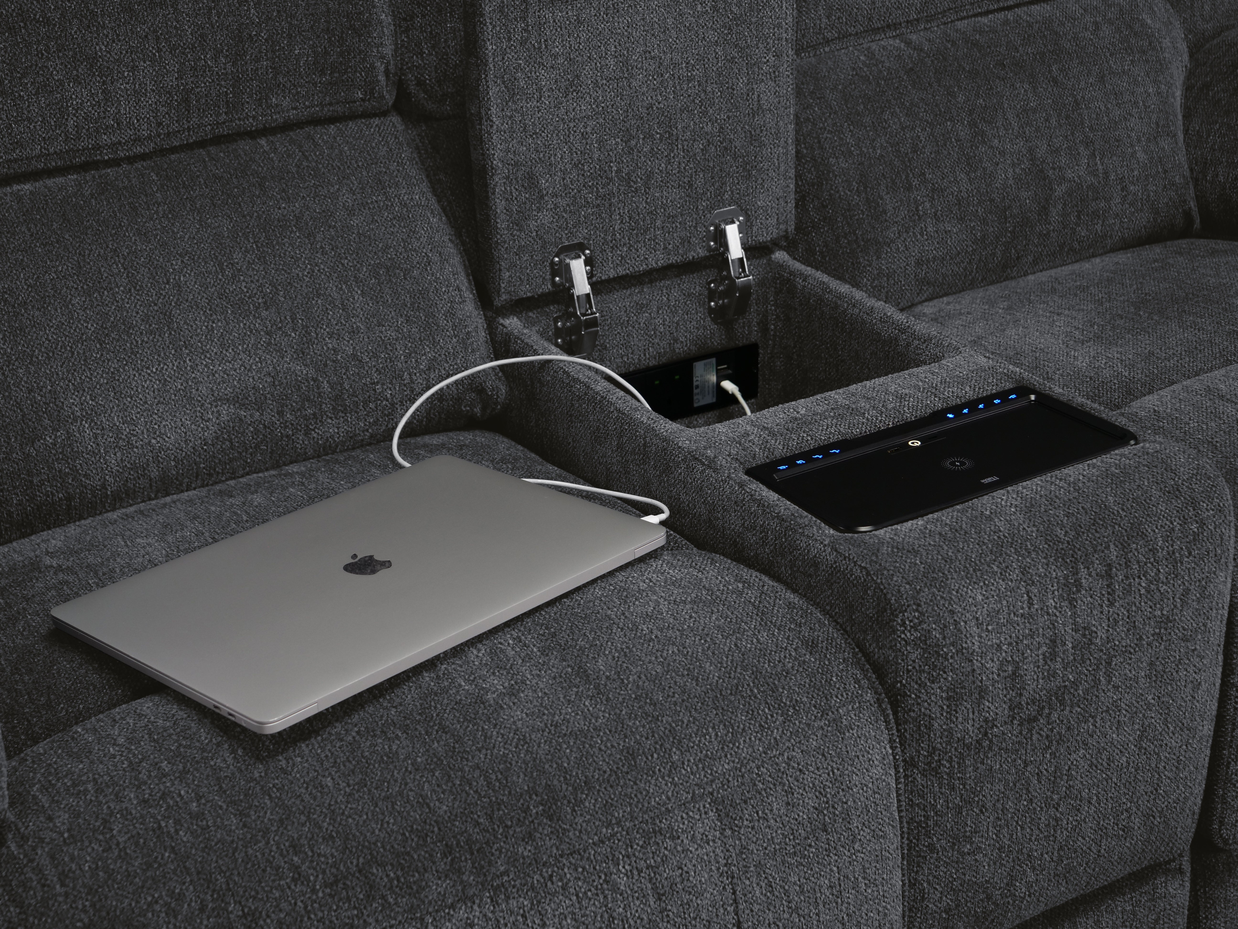 Douglas 2 Seat Electric Tech Sofa With Console