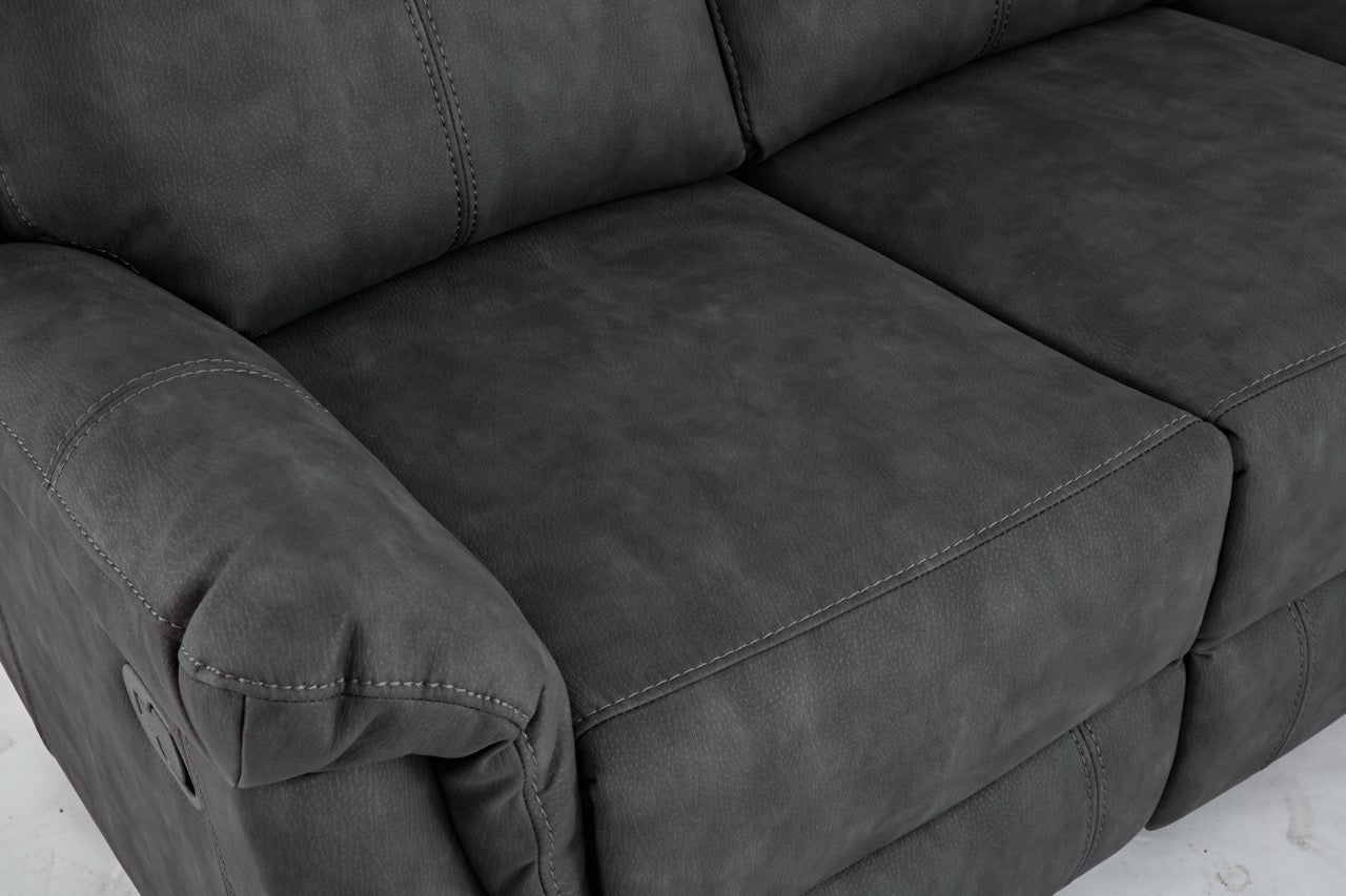 Essentials Two 3 Seater Manual Reclining Sofa