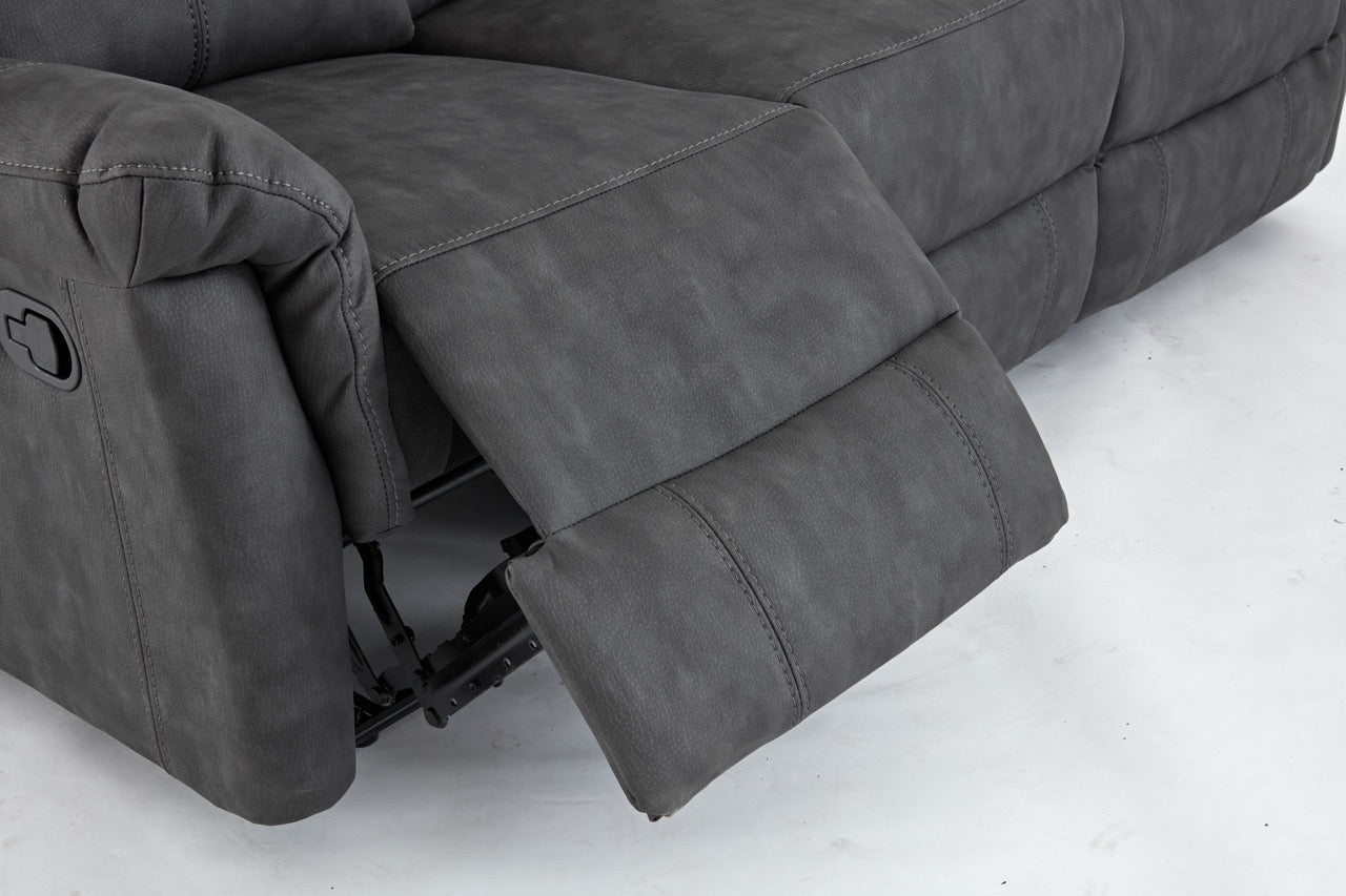 Essentials Two 3 Seater Manual Reclining Sofa