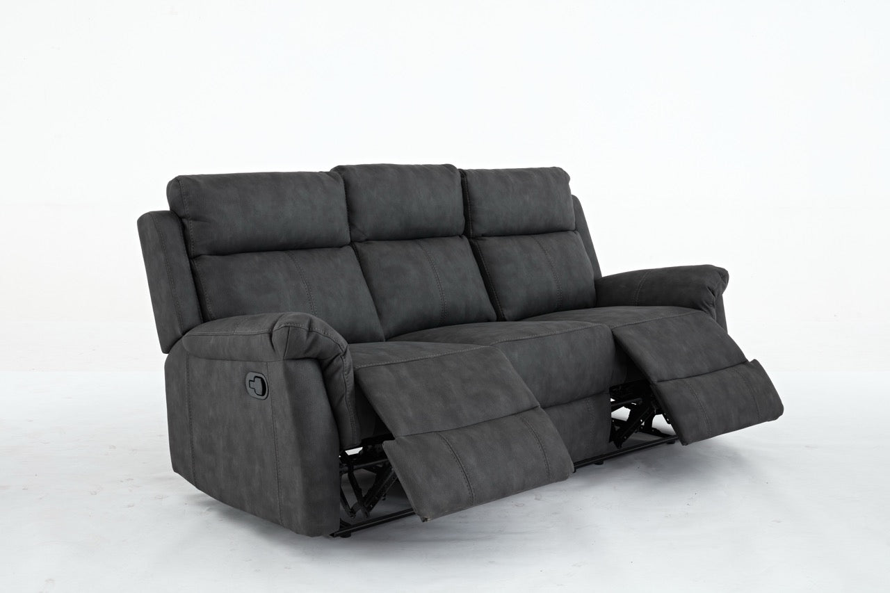 Essentials Two 3 Seater Manual Reclining Sofa
