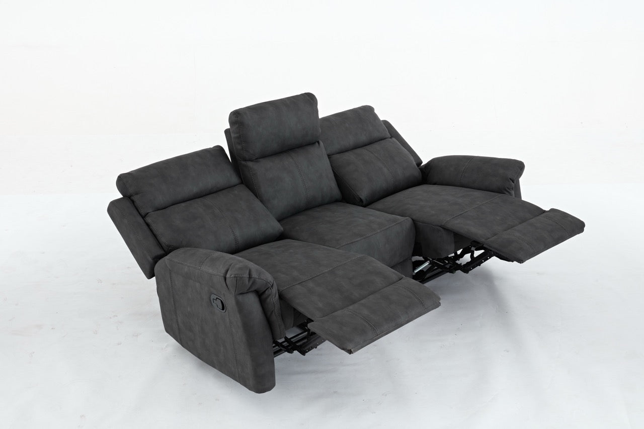 Essentials Two 3 Seater Manual Reclining Sofa