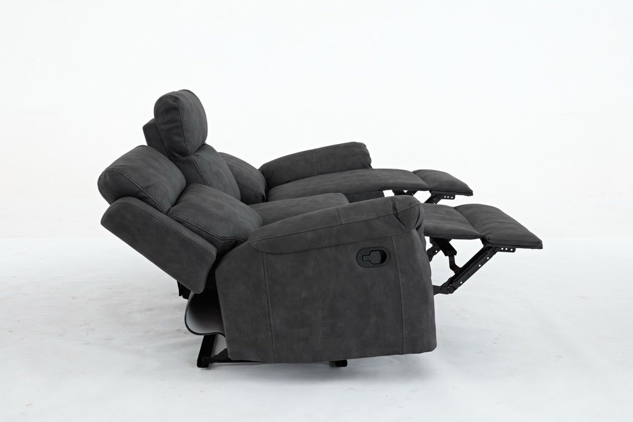 Essentials Two 3 Seater Manual Reclining Sofa