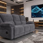 HP Collection | Douglas 3 Seat Electric Recliner with Drop Down Table