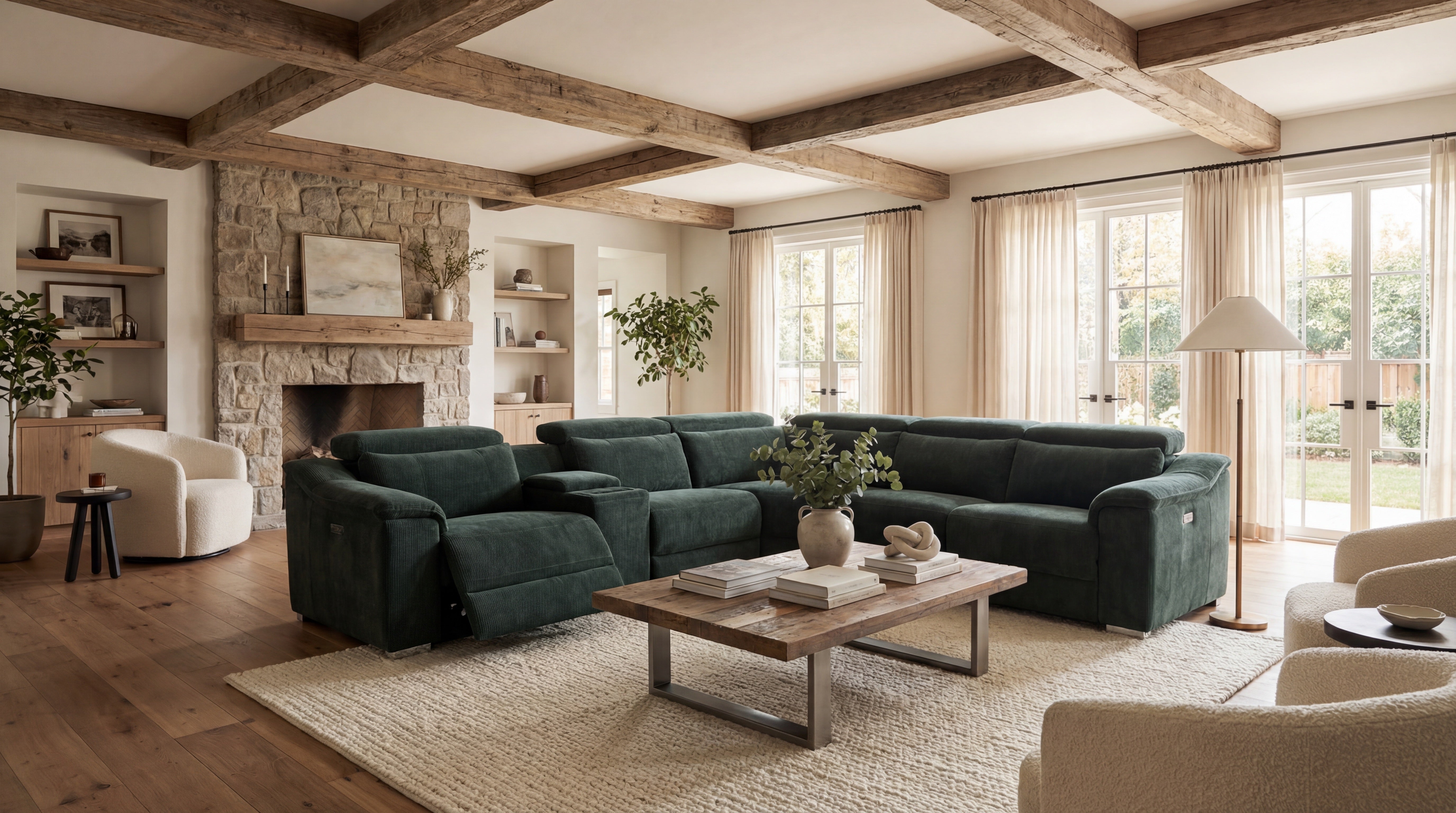 | Large Corner Electric Recliner Tech Sofa