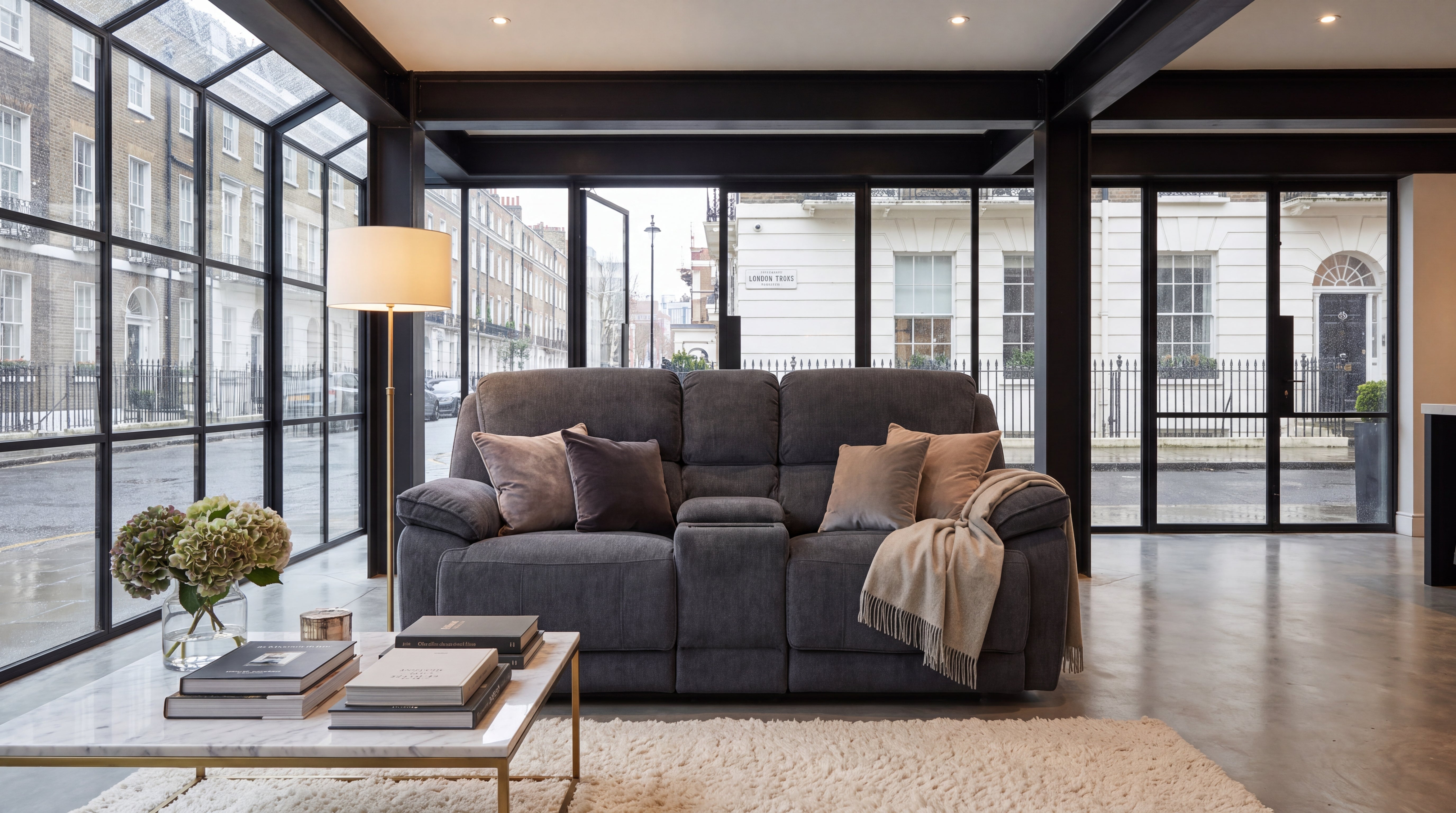 Douglas 2 Seat Electric Tech Sofa With Console