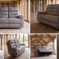 Etta Grey Series | 3 Seater Electric Recliner Sofa