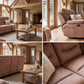 Etta Sand Series | 3 Seater Electric Recliner Sofa