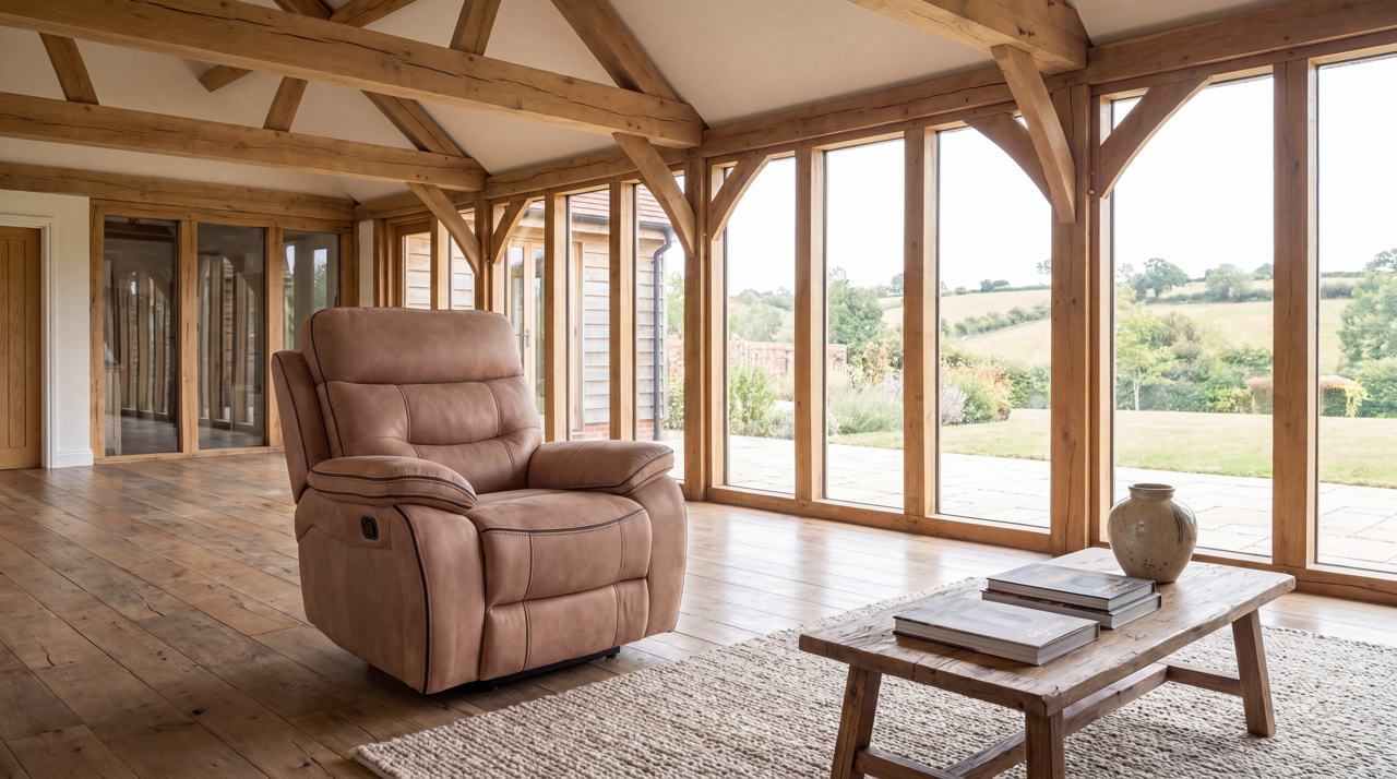 Etta Sand Series | Chair Electric Recliner Sofa