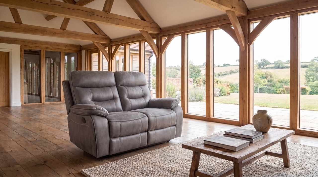 Etta Grey Series | 2 Seater Electric Recliner Sofa
