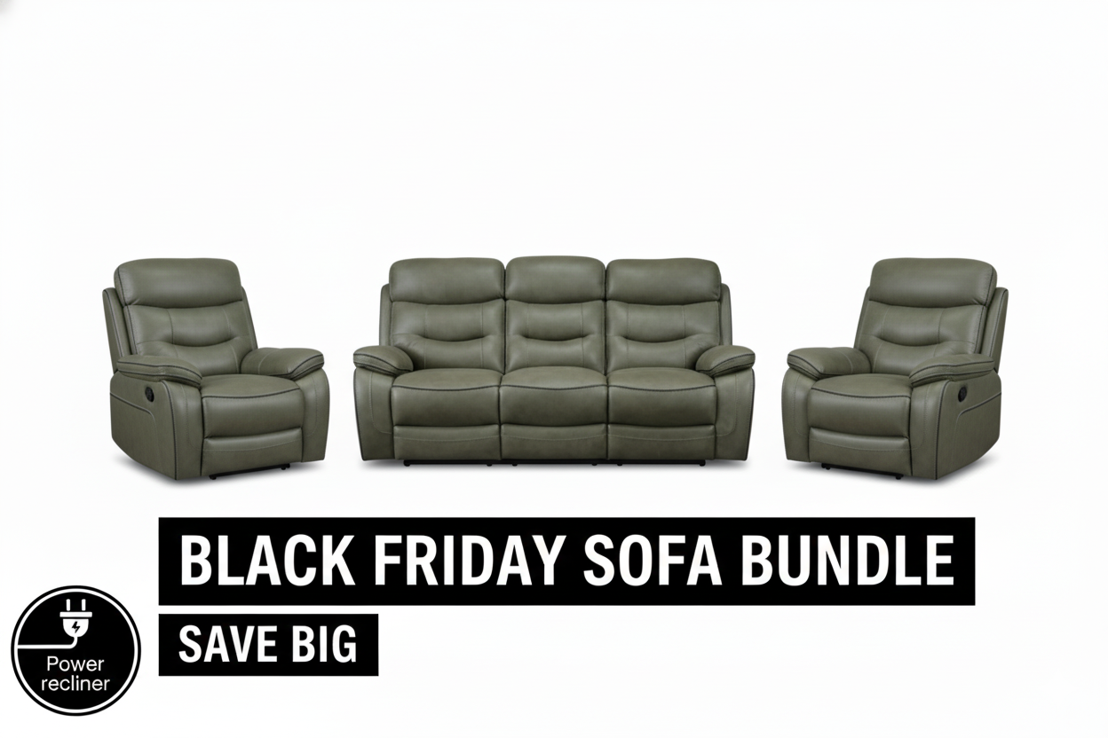 Pro Series 1 |  3 Seater and 2 x Chairs BLACK FRIDAY BUNDLE