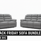 Essentials Nine 3 Seater and 2 Seater Manual Recliner Sofas BLACK FRIDAY SALE