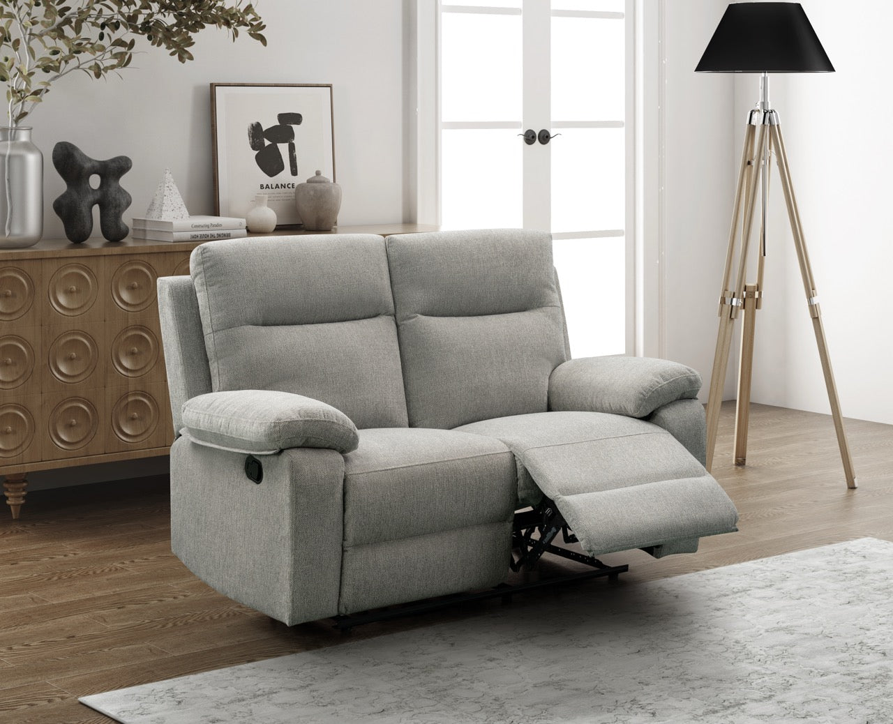 Essentials Seven 2 Seater Manual Reclining Sofa