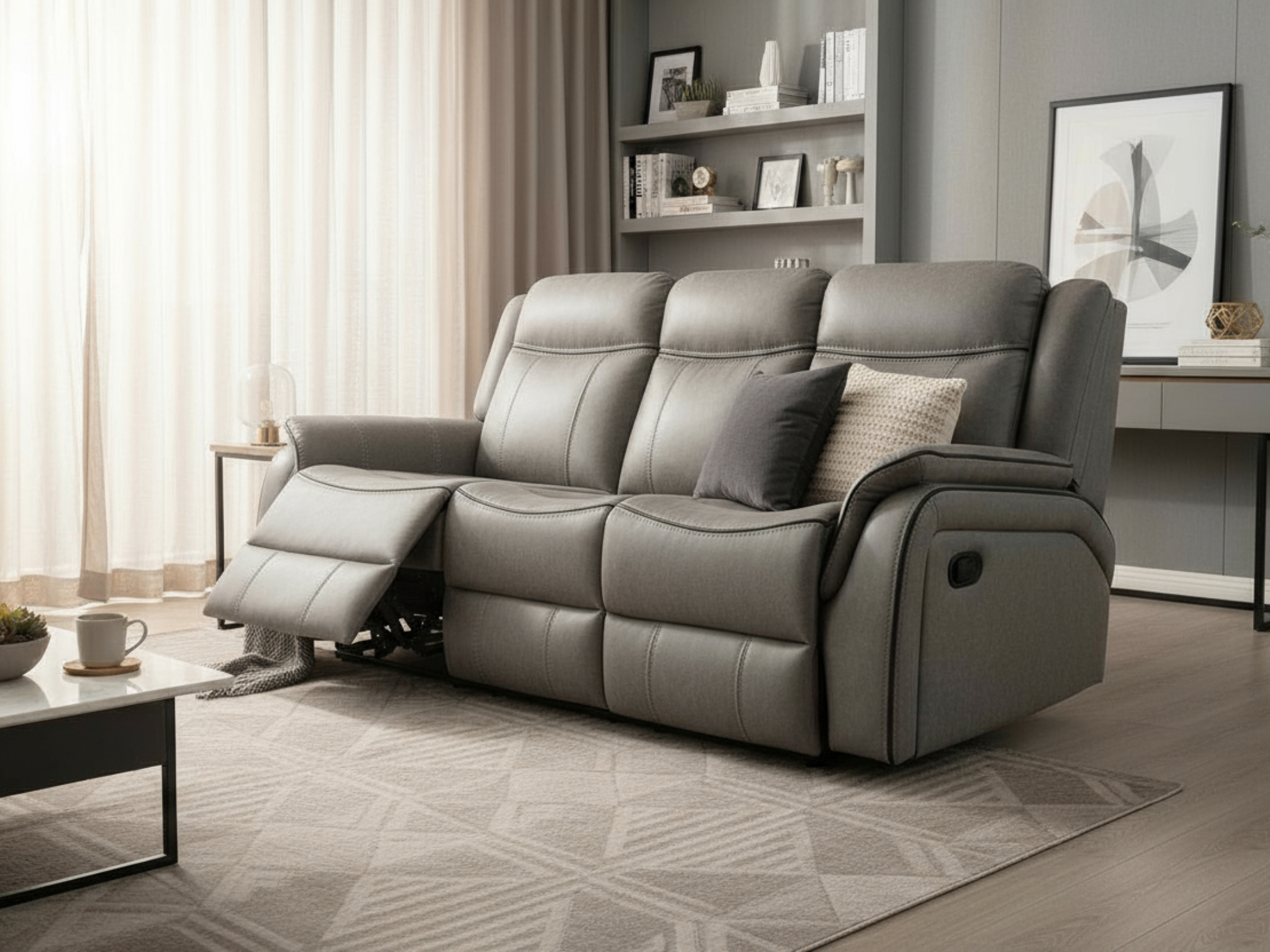 Essentials Ten 3 Seater Manual Reclining Sofa