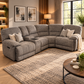 Series Six Pro | Corner Electric Resilliance Fabric Sofa - Enhanced Speaker Package