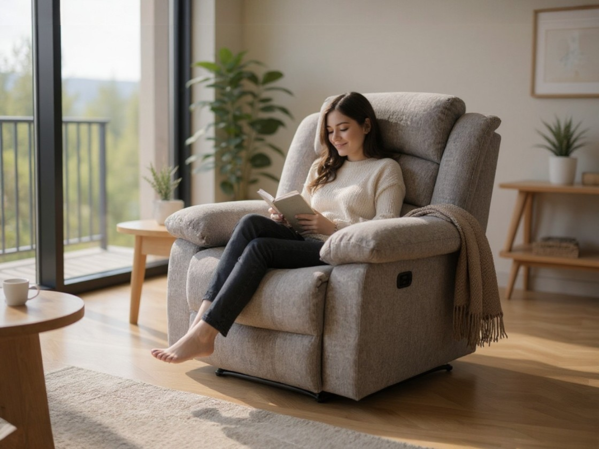 Essentials Nine Recliner Chair Manual Reclining Sofa