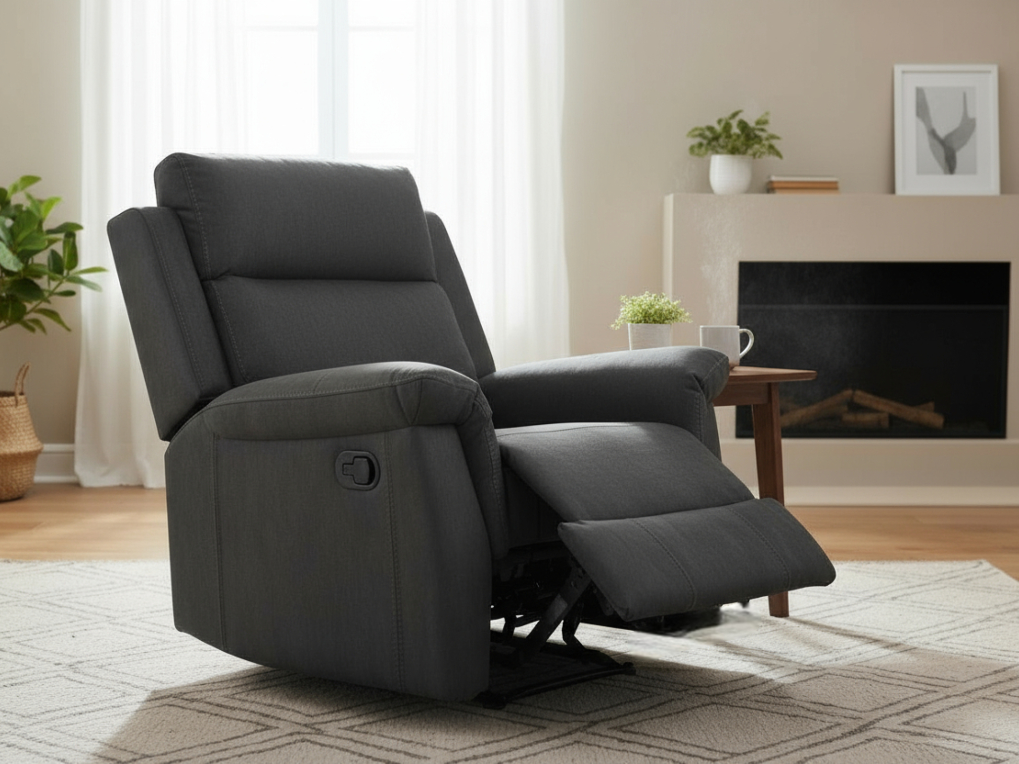 Essentials Two Chair Manual Reclining Sofa