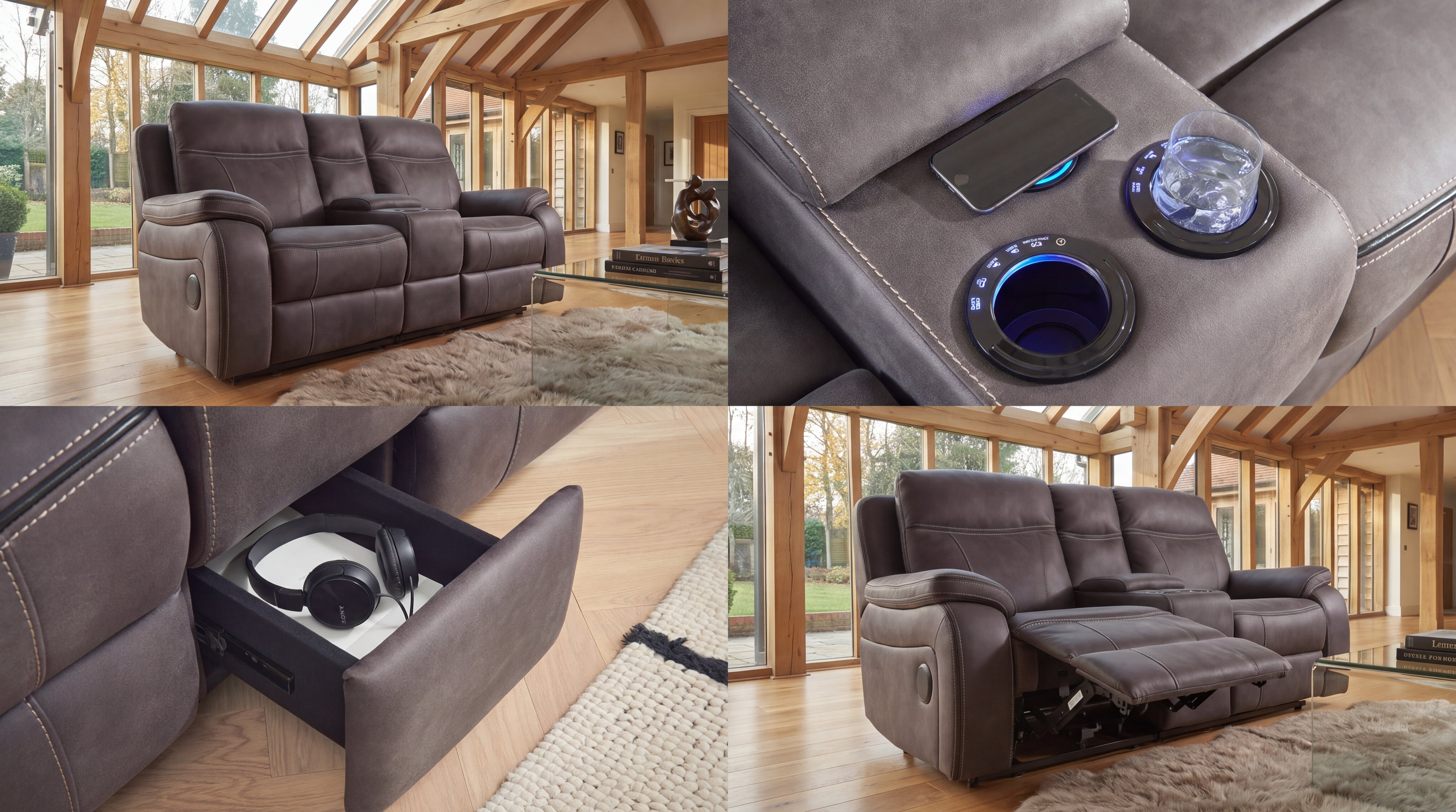 Vinson Tech Sofa | 2 Seater Recliner Technology Sofa - LAST FEW