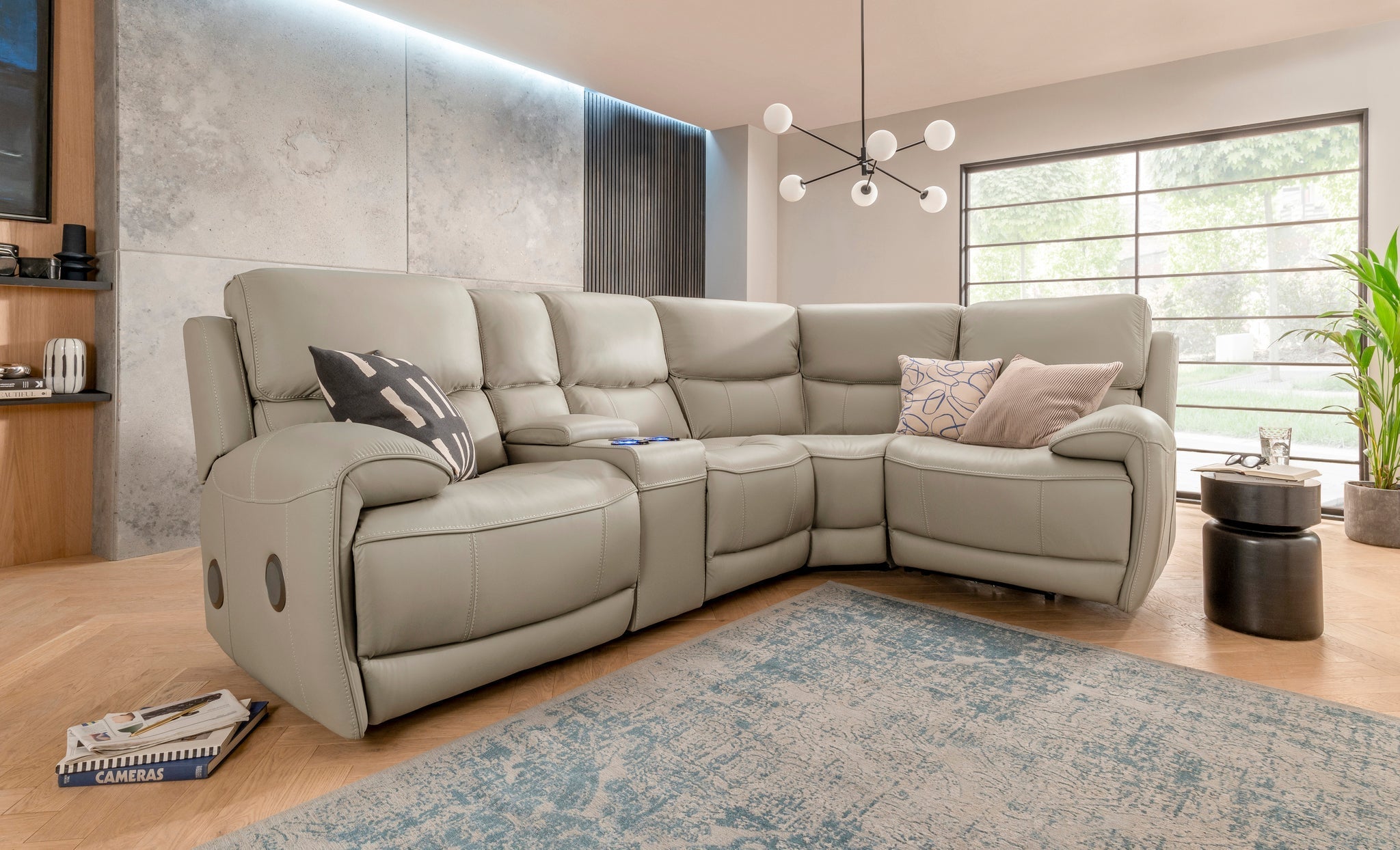 Series Seven | Corner Electric Recliner Sofa Leather