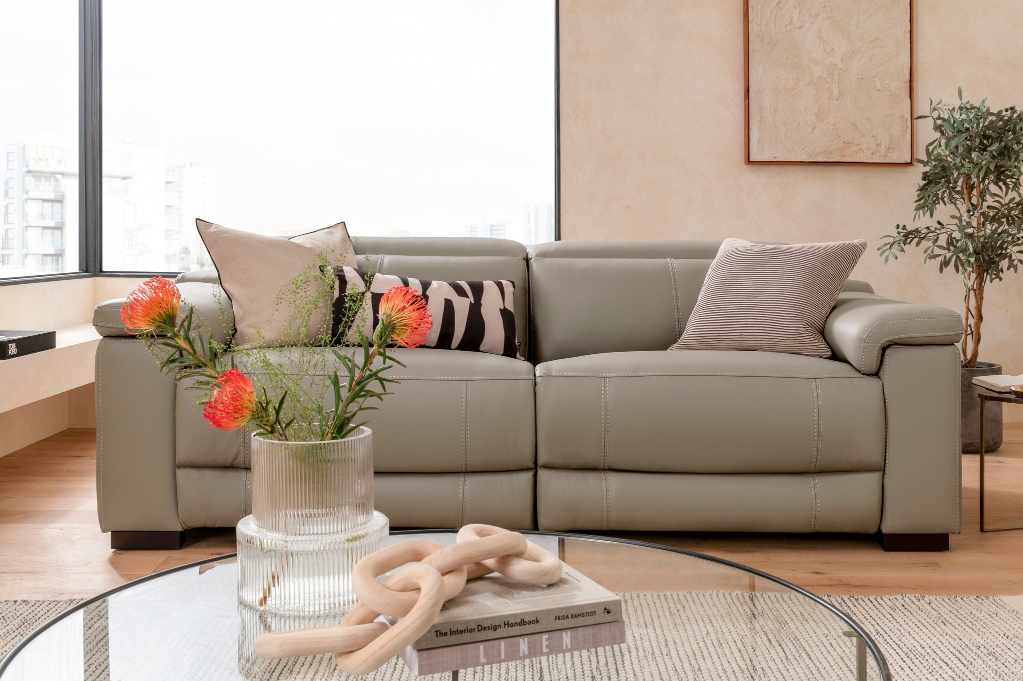 Series Five | 3 Seater Electric Recliner Sofa Leather