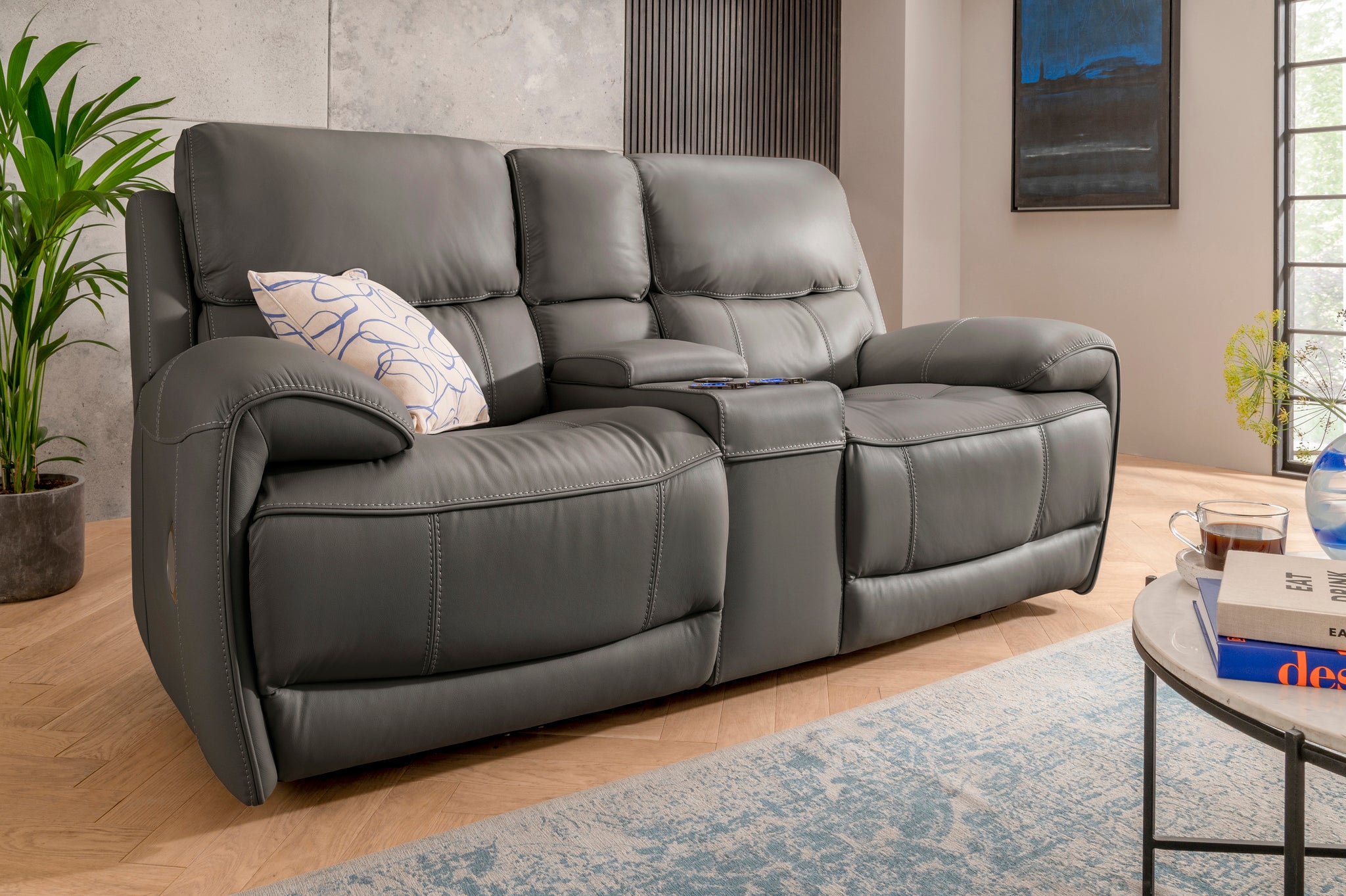 2 Seater Sofa with Centre Console | Series 7 | Tech Sofa