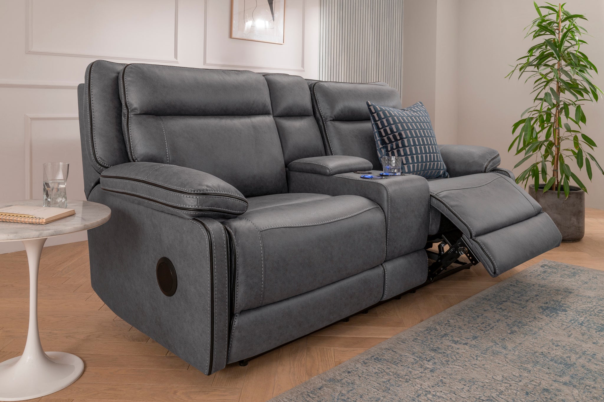 Electric sofa outlet and loveseat