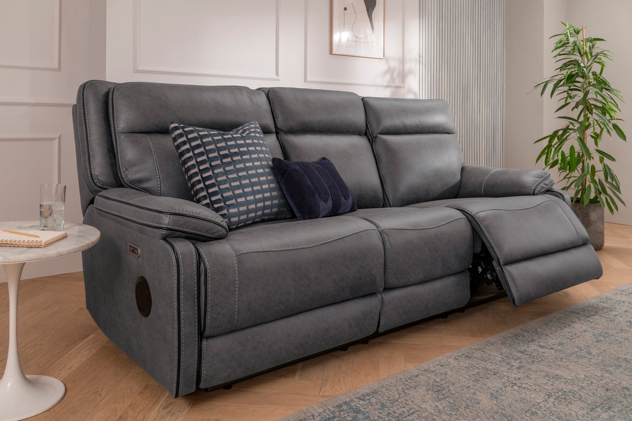 Recliner 3 online seater fabric sofa