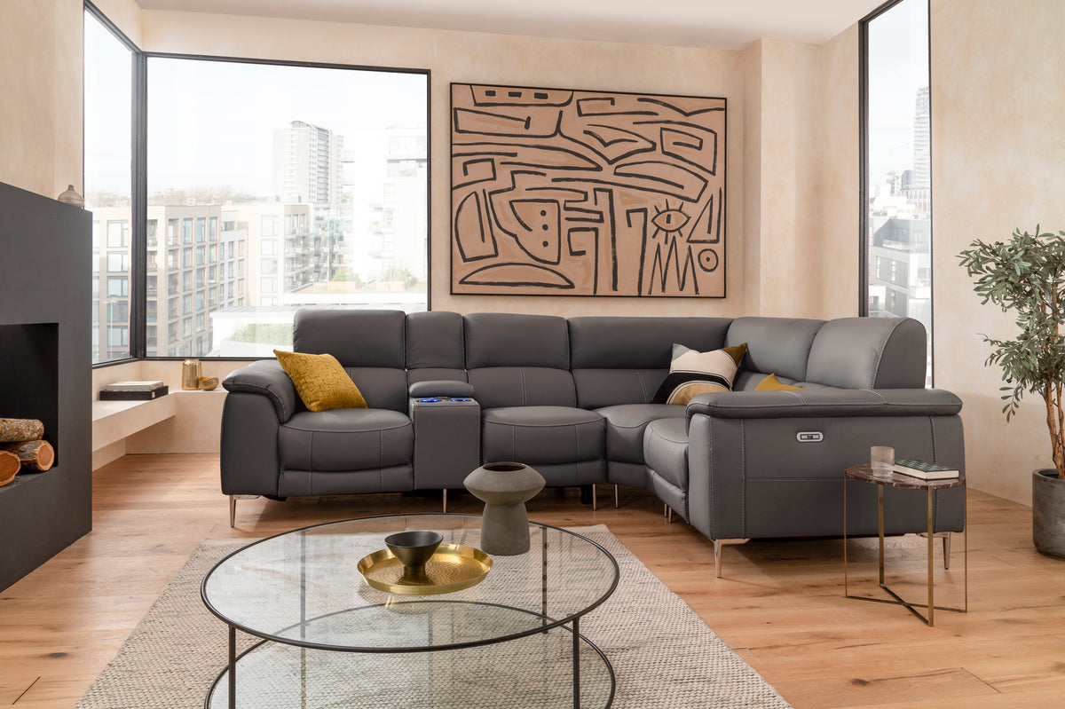 Leather electric recliners