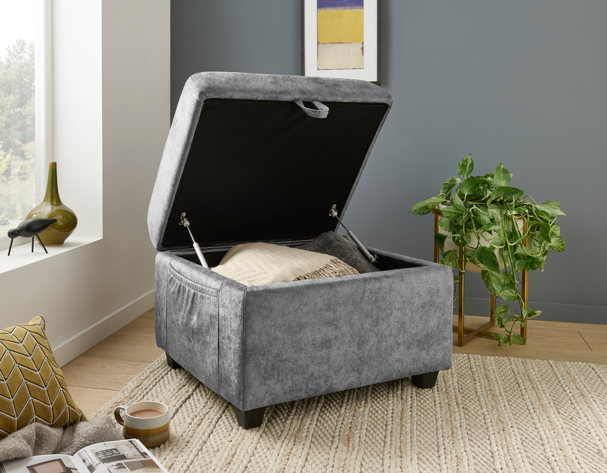 Footstool / Moon Grey