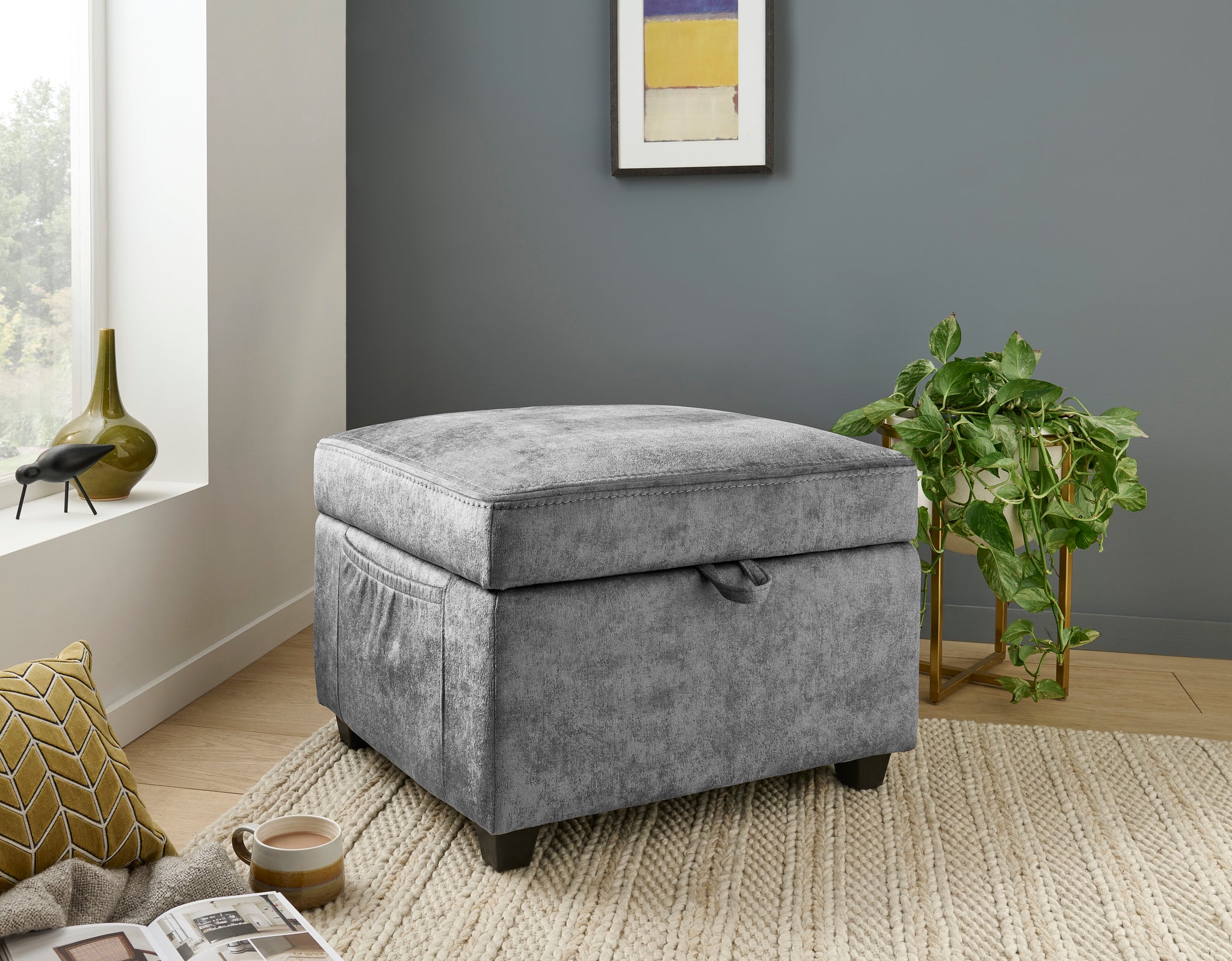 Footstool / Moon Grey